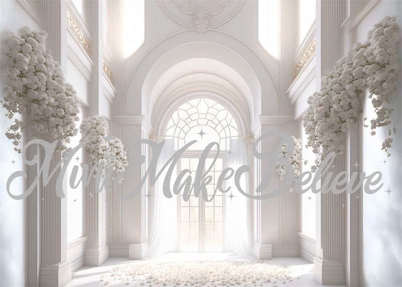 Kate Gemalte Kirche Kathedrale Hochzeit Taufe Hintergrund von Mini MakeBelieve - Kate Backdrop.de