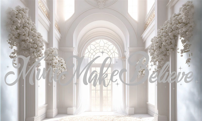 Kate Gemalte Kirche Kathedrale Hochzeit Taufe Hintergrund von Mini MakeBelieve - Kate Backdrop.de