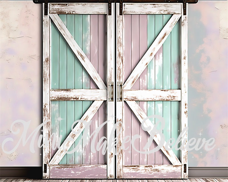 Kate Gemaltes Pastell Barndoor Hintergrund von Mini MakeBelieve - Kate Backdrop.de