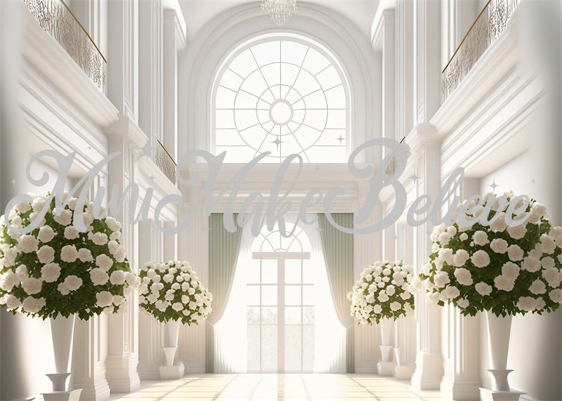 Kate Gemalte Kirche Kathedrale Hochzeit Taufe Hintergrund von Mini MakeBelieve