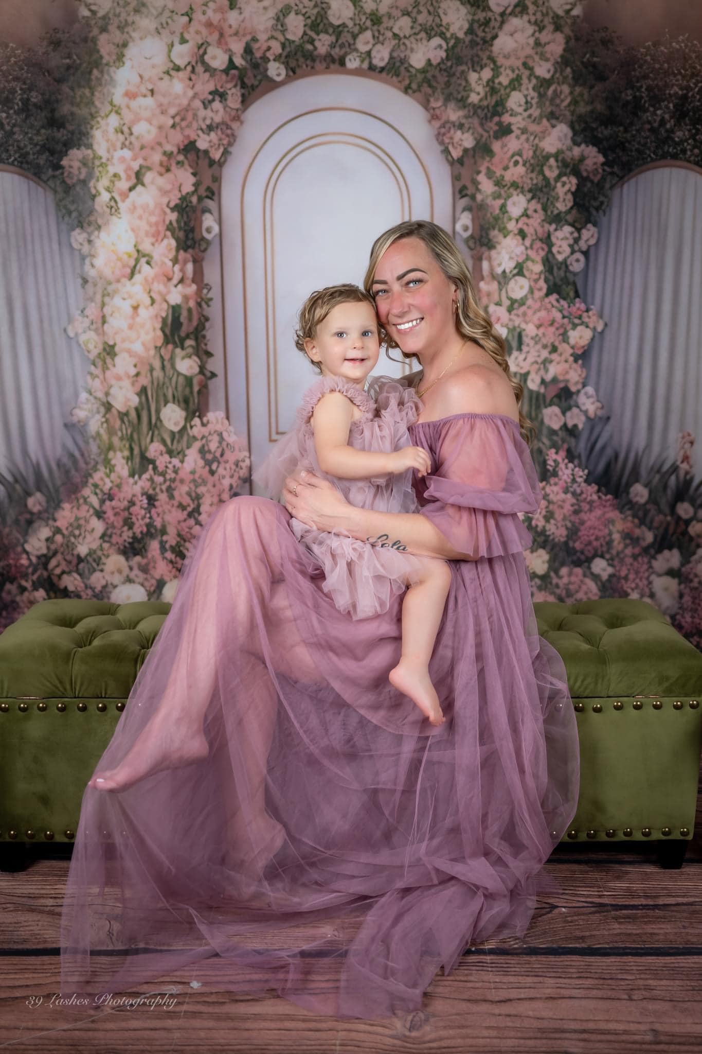 Kate Painterly Fine Art Frame Frühlingsblumen Hintergrund von Mini MakeBelieve - Kate Backdrop.de