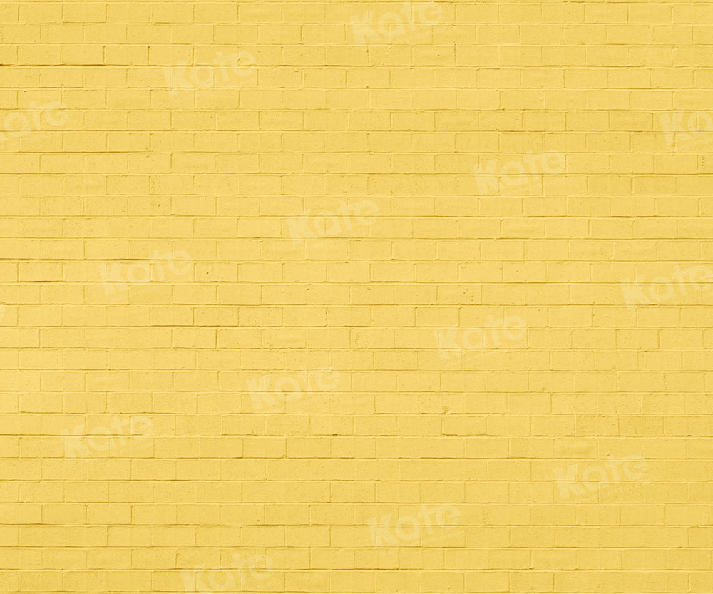 Kate Gelbe Ziegelsteinmauer Hintergrund von Chain Photography - Kate Backdrop.de