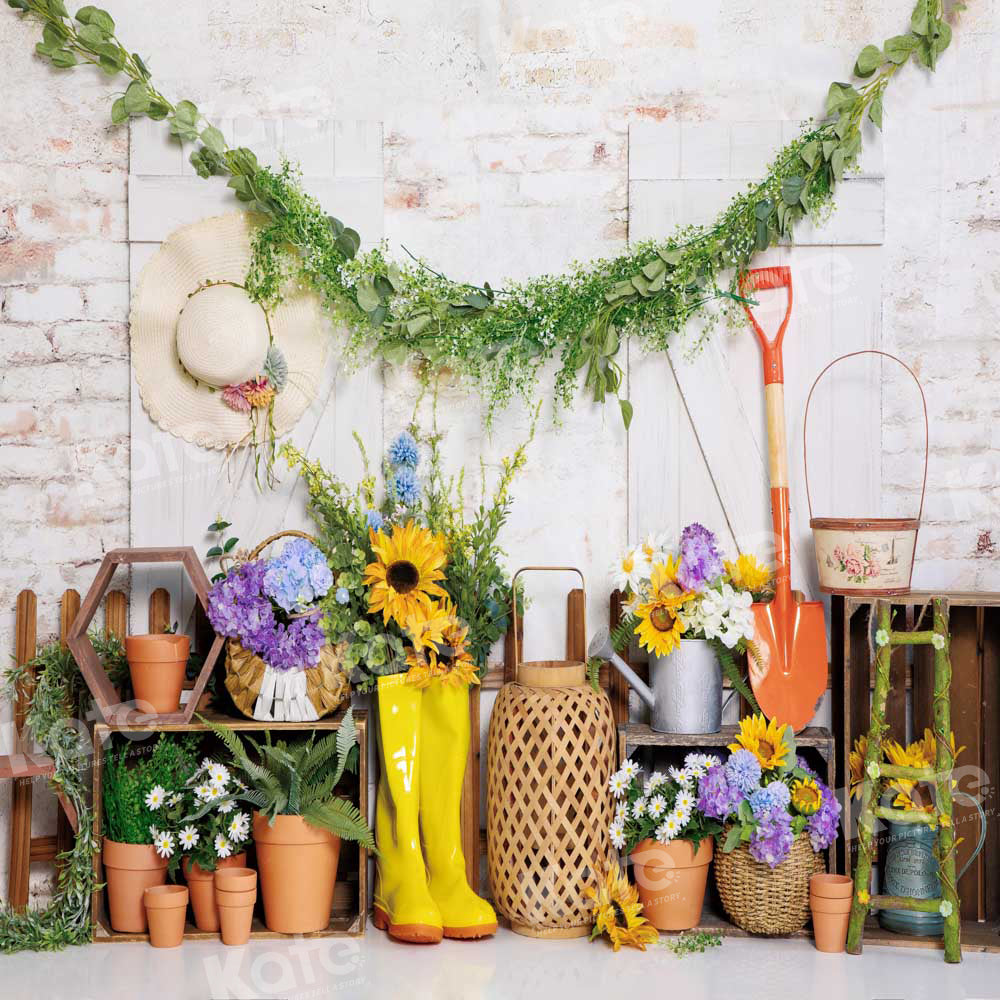 Kate Frühjahr/Sommer Gartengeräte Hintergrund von Emetselch - Kate Backdrop.de