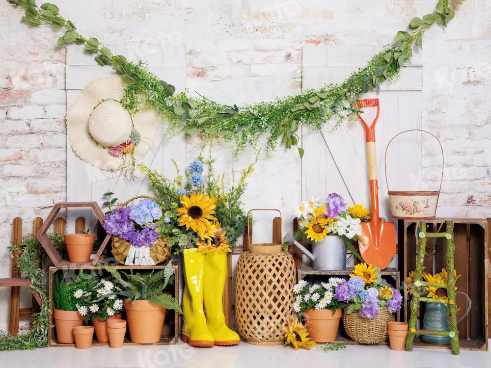 Kate Frühjahr/Sommer Gartengeräte Hintergrund von Emetselch - Kate Backdrop.de