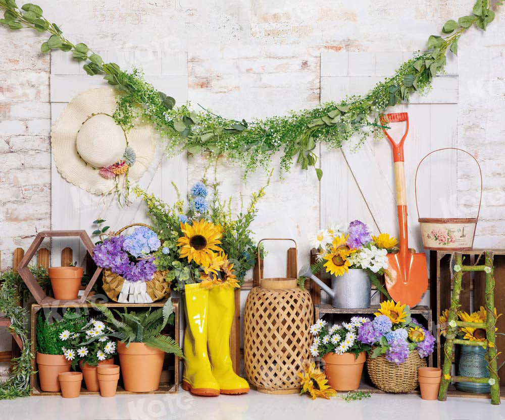 Kate Frühjahr/Sommer Gartengeräte Hintergrund von Emetselch - Kate Backdrop.de