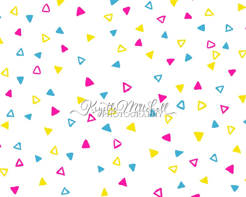 Kate 90er Jahre Dreiecke Hintergrund von Krystle Mitchell Photography - Kate Backdrop.de