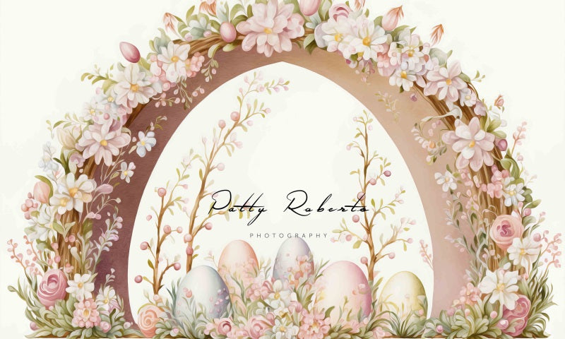 Kate Beige Ostern Öl gemalt Bogen Hintergrund von Patty Roberts - Kate Backdrop.de