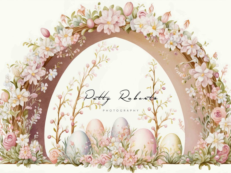Kate Beige Ostern Öl gemalt Bogen Hintergrund von Patty Roberts - Kate Backdrop.de