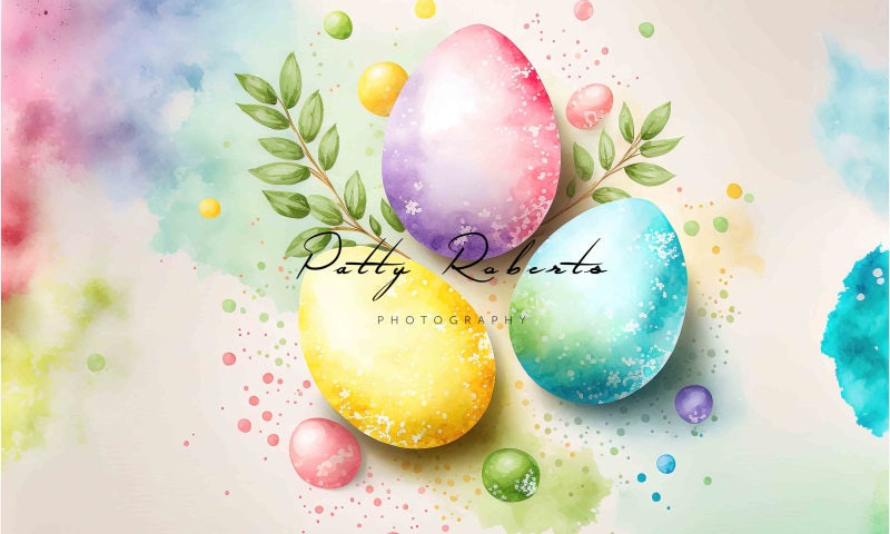 Kate Helle Ostereier als Hintergrund von Patty Roberts - Kate Backdrop.de