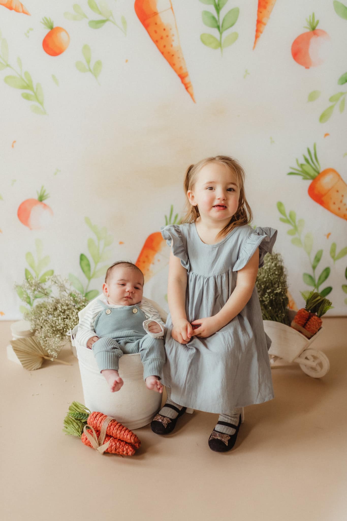 Kate Ostern Karotte Patch Hintergrund von Patty Roberts - Kate Backdrop.de