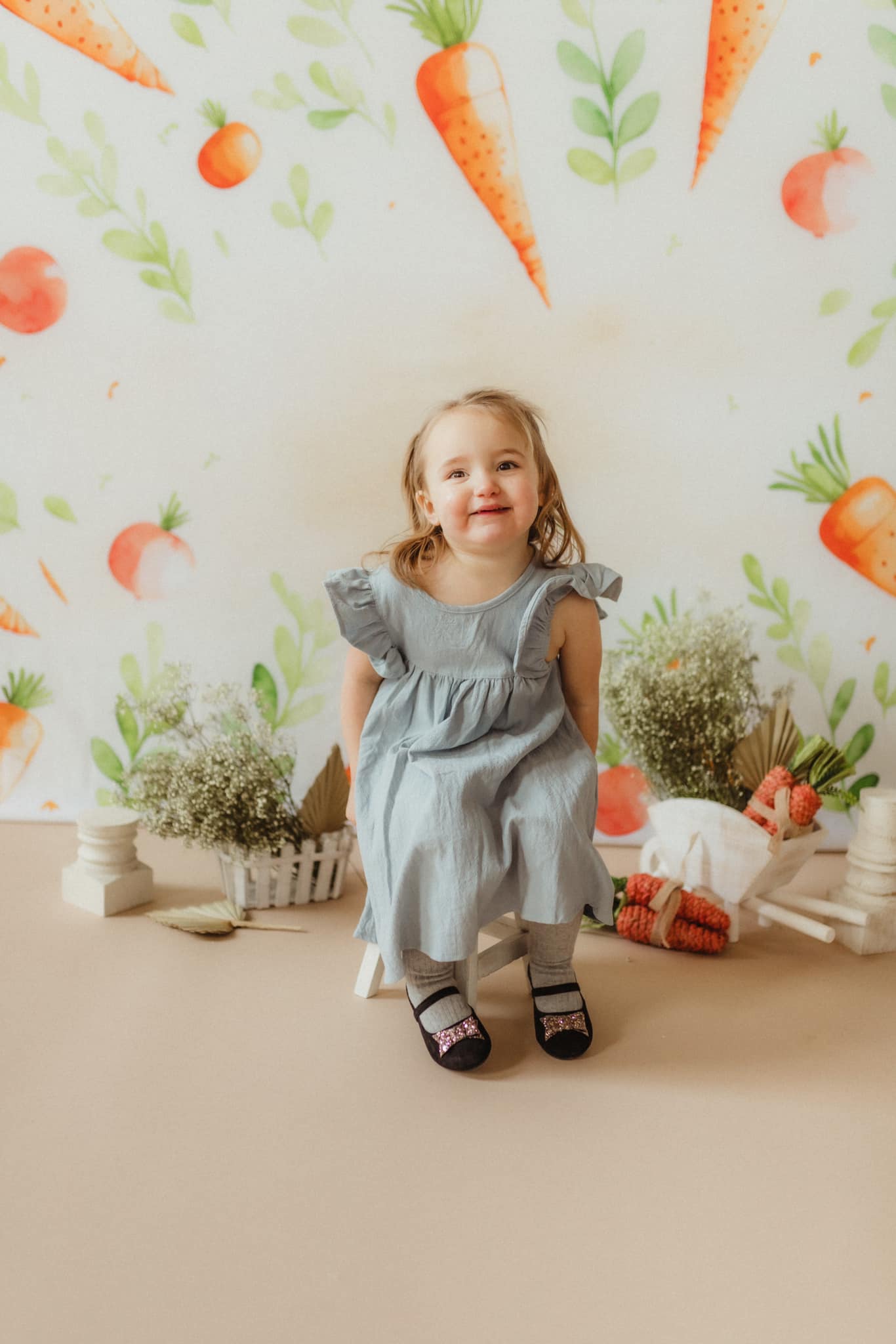 Kate Ostern Karotte Patch Hintergrund von Patty Roberts - Kate Backdrop.de