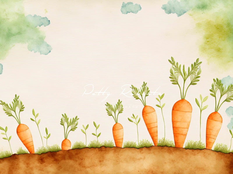 Kate Ostern Karotte Patch Hintergrund von Patty Roberts - Kate Backdrop.de