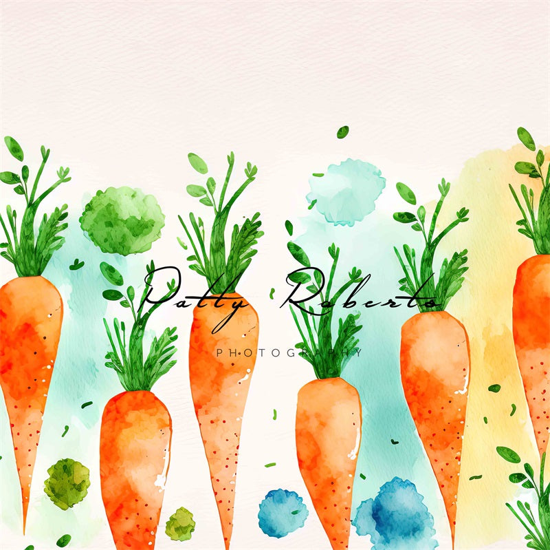 Kate Ostern Große Karotten Hintergrund von Patty Roberts - Kate Backdrop.de