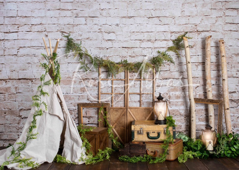 Kate Rustikaler Boys Camp Hintergrund von Rose Abbas - Kate Backdrop.de