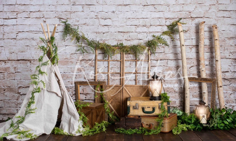 Kate Rustikaler Boys Camp Hintergrund von Rose Abbas - Kate Backdrop.de