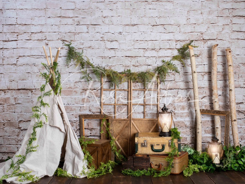 Kate Rustikaler Boys Camp Hintergrund von Rose Abbas - Kate Backdrop.de