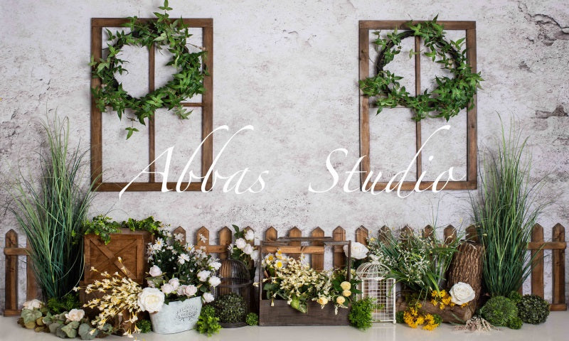 Kate Grüner Hintergrund für Frühlingsgefühle von Abbas Studio - Kate Backdrop.de