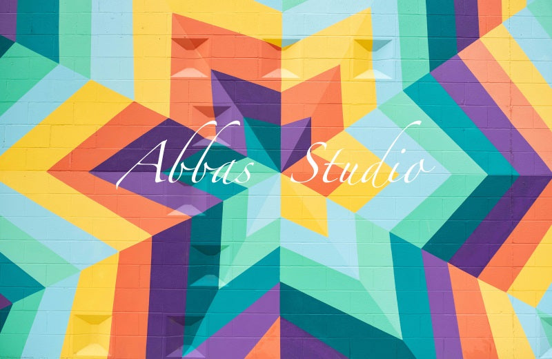 Kate Tropische Vibes Geo Star Hintergrund von Abbas Studio - Kate Backdrop.de