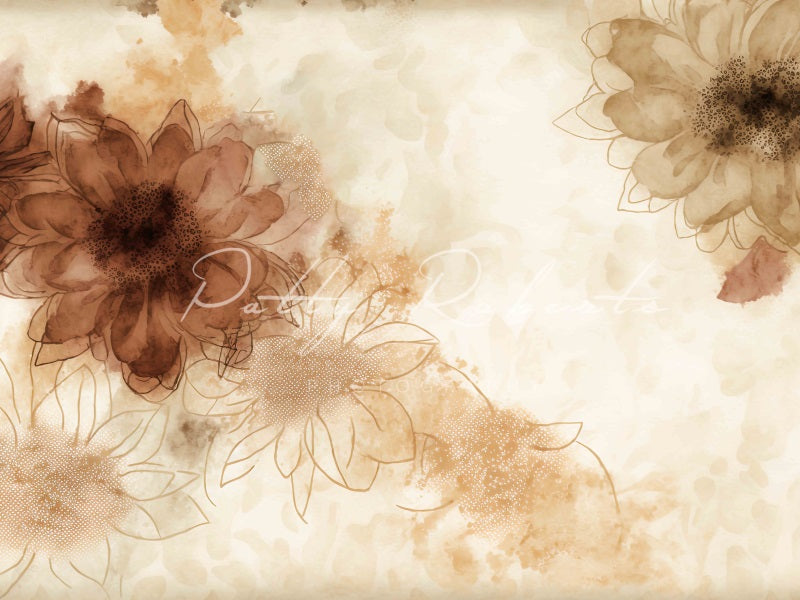 Kate Floral Fantasy Hintergrund von Patty Roberts - Kate Backdrop.de