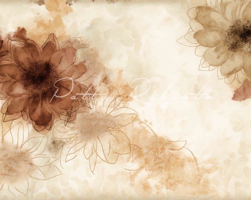 Kate Floral Fantasy Hintergrund von Patty Roberts - Kate Backdrop.de