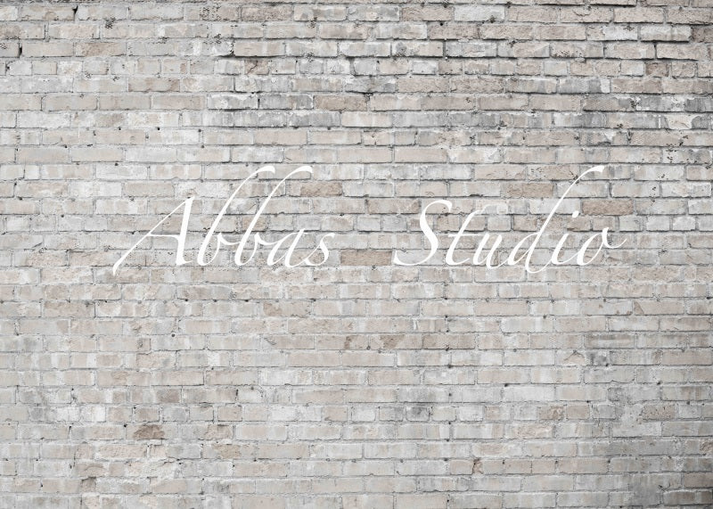 Kate Cremefarbene Backsteinmauer als Hintergrund von Abbas Studio - Kate Backdrop.de