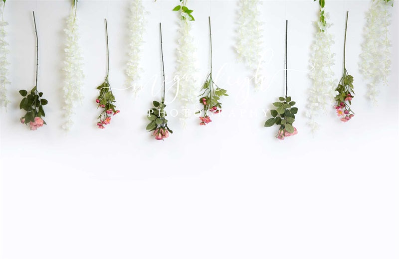 Kate Blush Boho Floral Boxes Hintergrund von Megan Leigh Photography - Kate Backdrop.de
