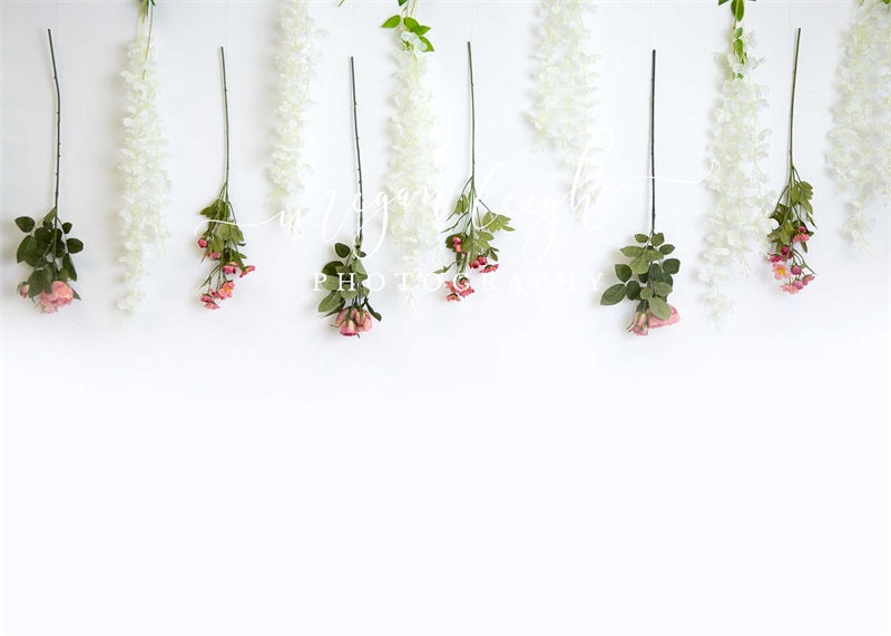 Kate Blush Boho Floral Boxes Hintergrund von Megan Leigh Photography - Kate Backdrop.de