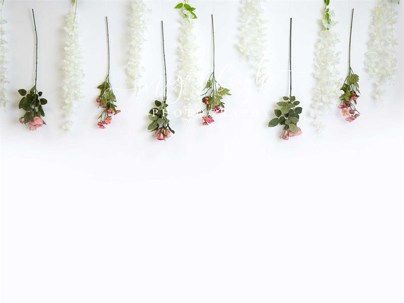 Kate Blush Boho Floral Boxes Hintergrund von Megan Leigh Photography - Kate Backdrop.de