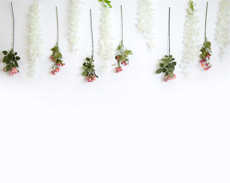 Kate Blush Boho Floral Boxes Hintergrund von Megan Leigh Photography - Kate Backdrop.de