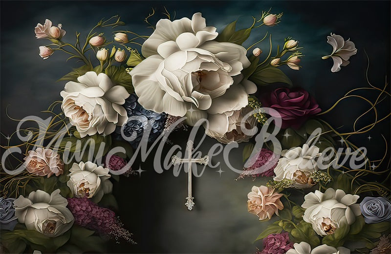 Kate Malerischer Nachtstrand Feuerwerkshintergrund von Mini MakeBelieve - Kate Backdrop.de