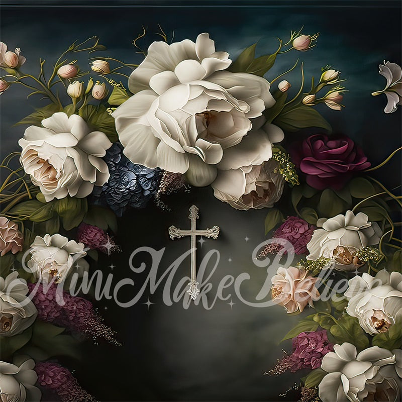 Kate Malerischer Nachtstrand Feuerwerkshintergrund von Mini MakeBelieve - Kate Backdrop.de