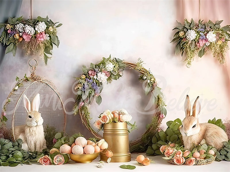 Kate Malerischer Osterhase Passendes Set Hintergrund von Mini MakeBelieve - Kate Backdrop.de