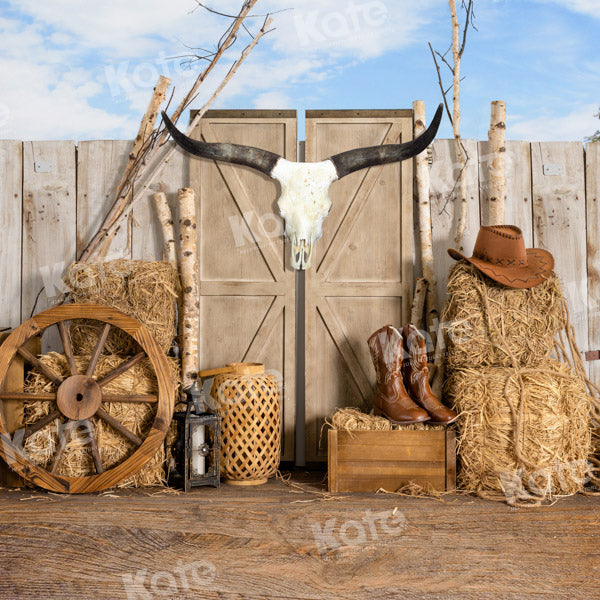 Kate Cowboy Wild West Hintergrund von Emetselch - Kate Backdrop.de