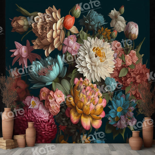 Kate Boho Blühende Blumen Hintergrund von Chain Photography - Kate Backdrop.de