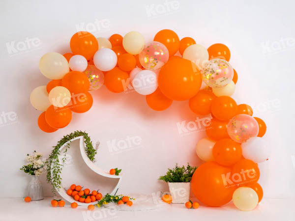 Kate Sommer Orange Ballon Zelt Tropischer Hintergrund von Emetselch - Kate Backdrop.de
