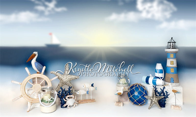 Kate Sommer Cape Side am Meer Hintergrund von Krystle Mitchell Photography - Kate Backdrop.de