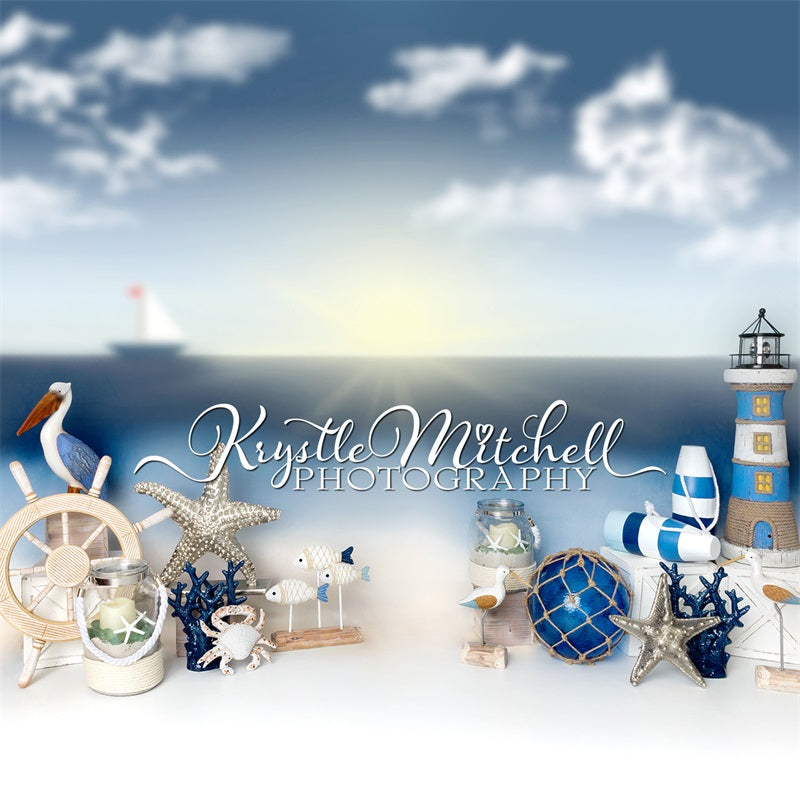 Kate Sommer Cape Side am Meer Hintergrund von Krystle Mitchell Photography - Kate Backdrop.de