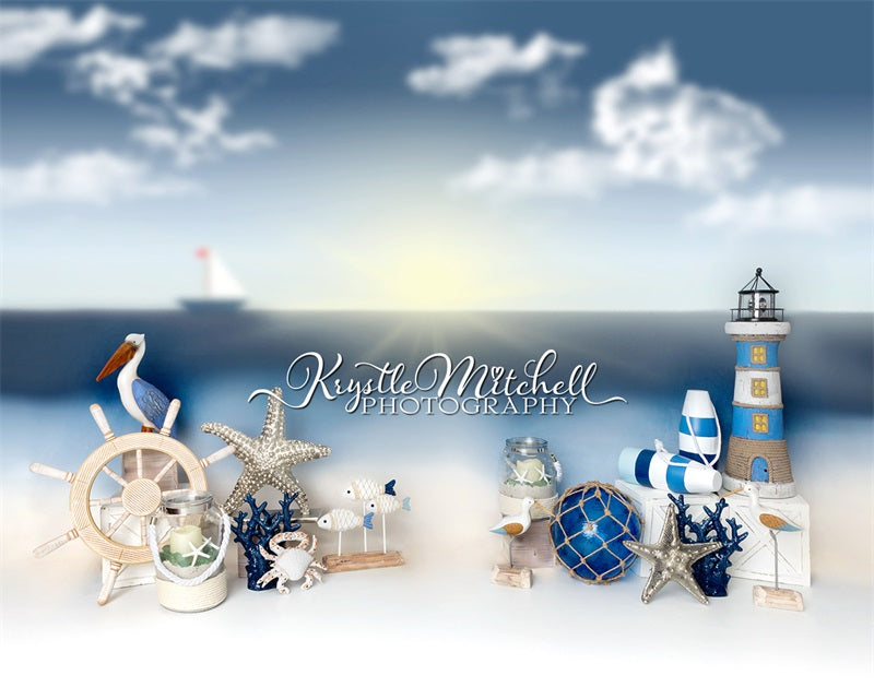 Kate Sommer Cape Side am Meer Hintergrund von Krystle Mitchell Photography - Kate Backdrop.de