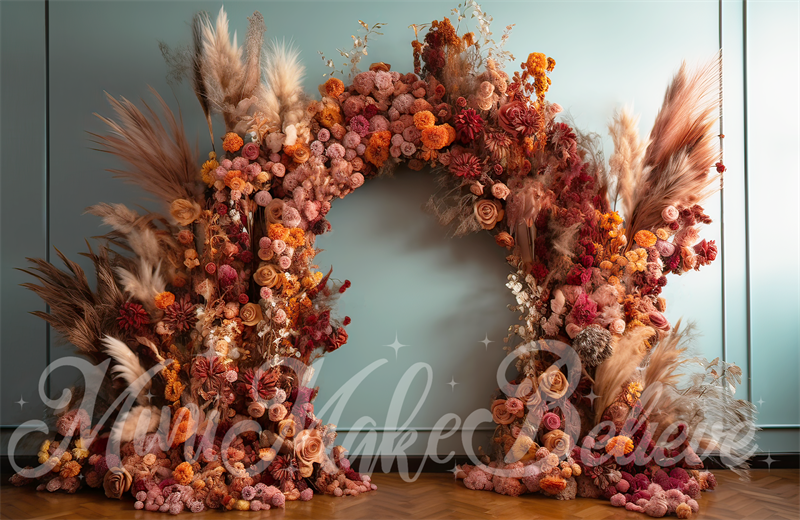 Kate Painterly Fine Art Interieur Boho ArchRoom Geburtstag Hochzeit Feier Hintergrund von Mini MakeBelieve - Kate Backdrop.de
