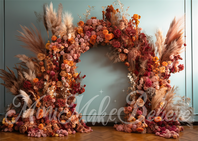 Kate Painterly Fine Art Interieur Boho ArchRoom Geburtstag Hochzeit Feier Hintergrund von Mini MakeBelieve - Kate Backdrop.de