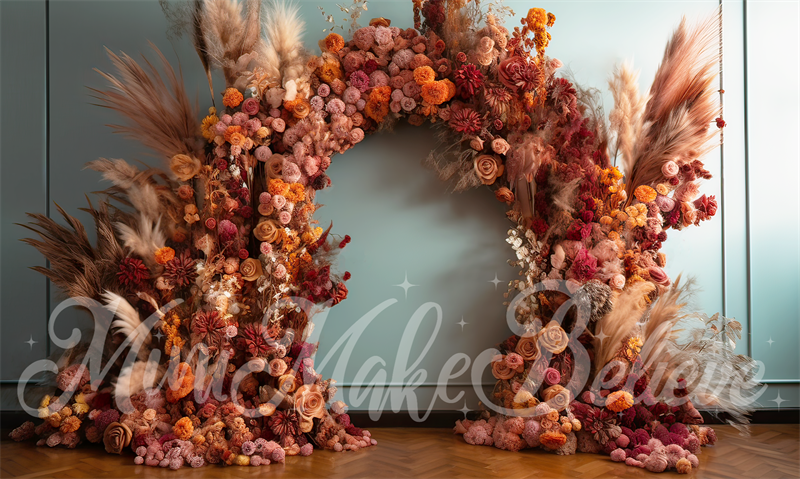Kate Painterly Fine Art Interieur Boho ArchRoom Geburtstag Hochzeit Feier Hintergrund von Mini MakeBelieve - Kate Backdrop.de