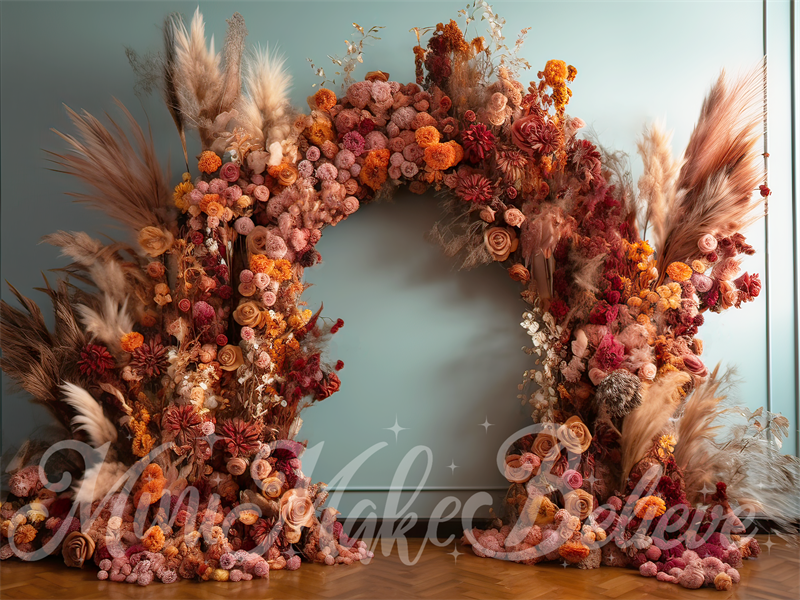 Kate Painterly Fine Art Interieur Boho ArchRoom Geburtstag Hochzeit Feier Hintergrund von Mini MakeBelieve - Kate Backdrop.de