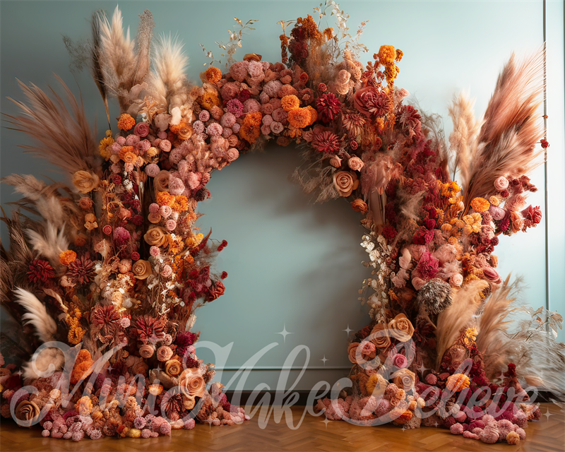 Kate Painterly Fine Art Interieur Boho ArchRoom Geburtstag Hochzeit Feier Hintergrund von Mini MakeBelieve - Kate Backdrop.de