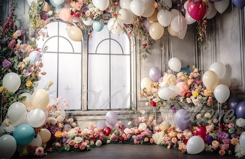 Kate Painterly Frühling Distressed Dark Party Raum Hochzeit Geburtstag Hintergrund von Mini MakeBelieve - Kate Backdrop.de
