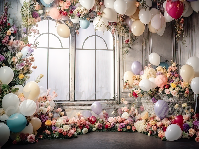 Kate Painterly Frühling Distressed Dark Party Raum Hochzeit Geburtstag Hintergrund von Mini MakeBelieve - Kate Backdrop.de