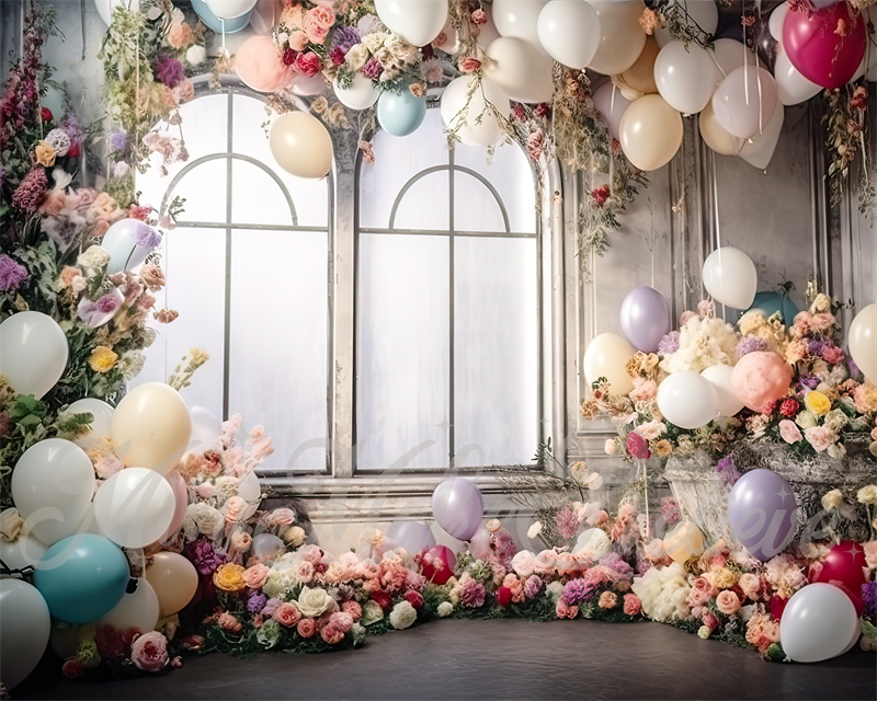 Kate Painterly Frühling Distressed Dark Party Raum Hochzeit Geburtstag Hintergrund von Mini MakeBelieve - Kate Backdrop.de