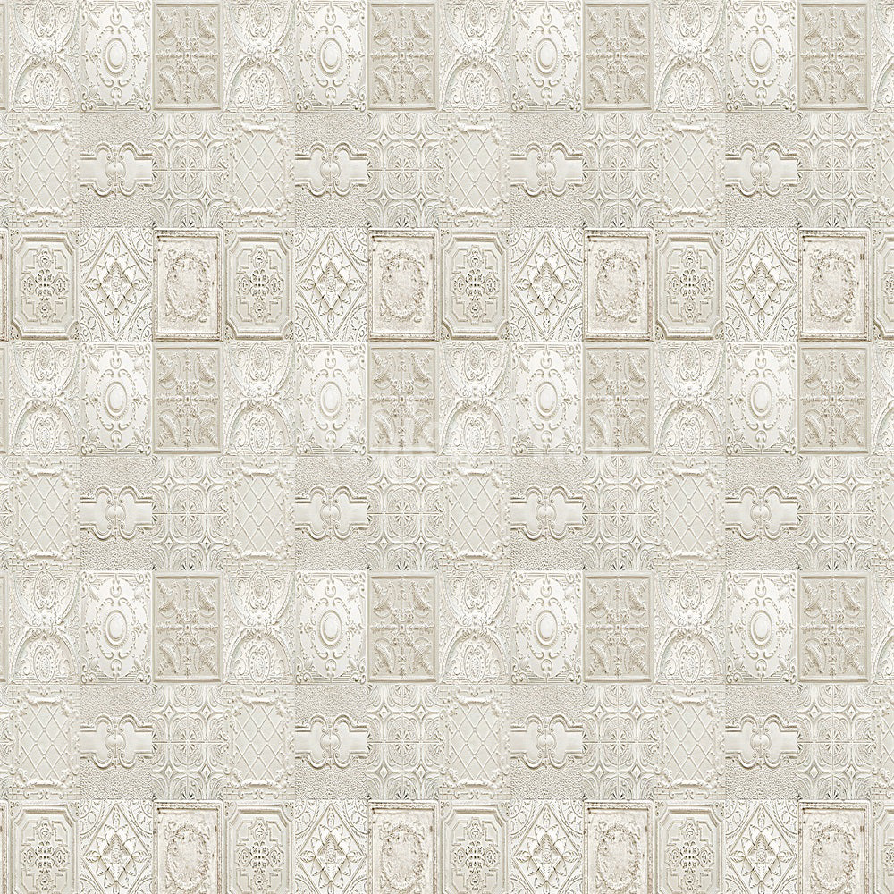 Kate Cremefarbene Fliesenwand Boudoir Hintergrund von Ashley Paul - Kate Backdrop.de