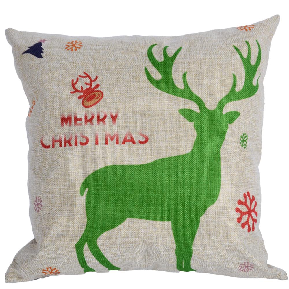 Katebackdrop:Pillow Cases Christmas deer for home decoration Set of 4 (No Pillow)