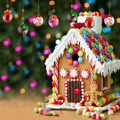 Katebackdrop:Kate Christmas Candy House Background Children Holiday For Photography