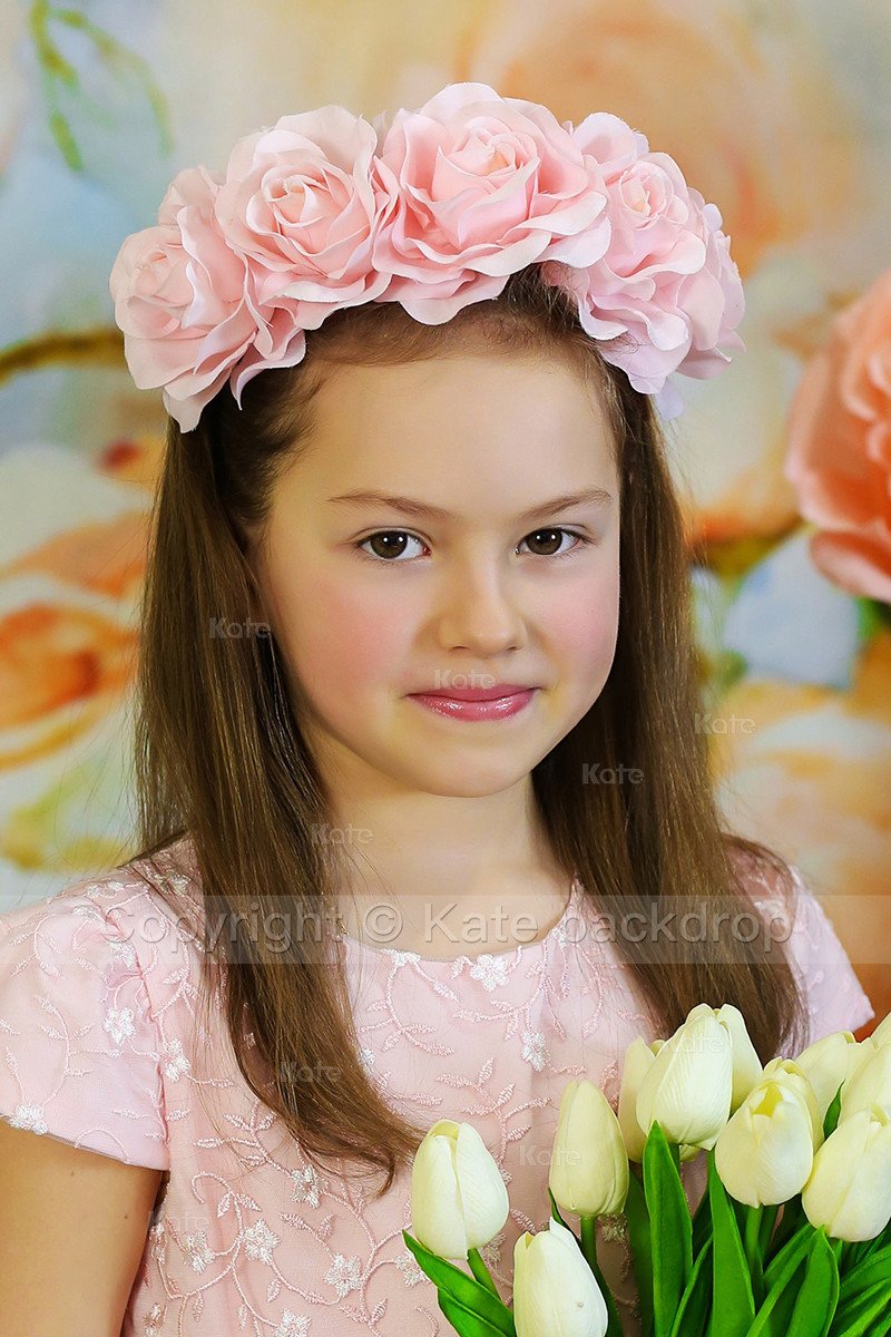 Katebackdrop:Kate Yellow Flowers Background Photography Children Backdrop